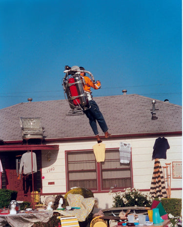 The Rocket Man, Airborne Framed Print